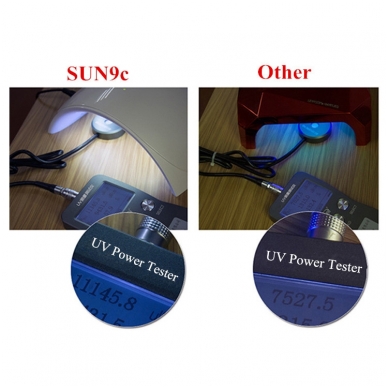 24W hibridinė UV LED lempa nagams SUN9C 9