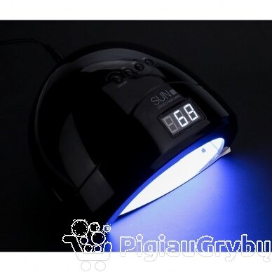 48W UV LED hibridinė lempa nagams Sun1s, juodos sp. 5
