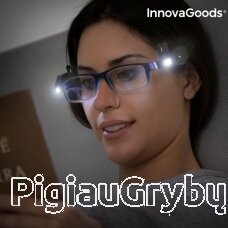 InnovaGoods Gadget Tech 360º LED lemputę akiniams (2 vienetai)