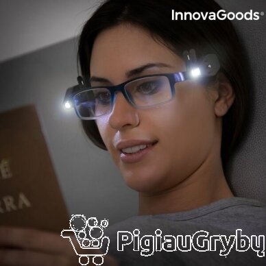 InnovaGoods Gadget Tech 360º LED lemputę akiniams (2 vienetai) 1
