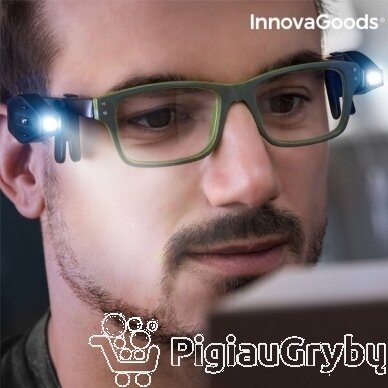 InnovaGoods Gadget Tech 360º LED lemputę akiniams (2 vienetai) 2