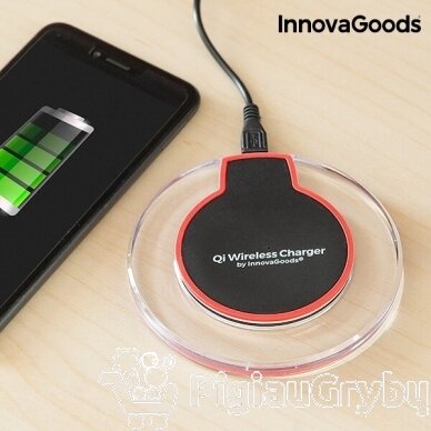 InnovaGoods Gadget Tech Qi belaidis įkroviklis išmaniesiems telefonams