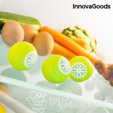 InnovaGoods Kitchen Foodies gaivūs šaldytuvo kamuoliukai (3 vnt. pakuotė)