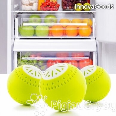 InnovaGoods Kitchen Foodies gaivūs šaldytuvo kamuoliukai (3 vnt. pakuotė)