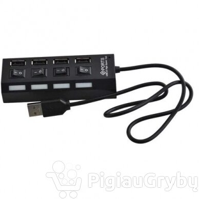 USB šakotuvas (4 lizdai, USB 2.0/1.1, 480 Mb/s) 3